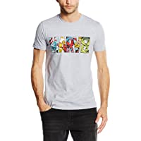 Marvel Comic Strip Logo T-Shirt Camiseta para Hombre